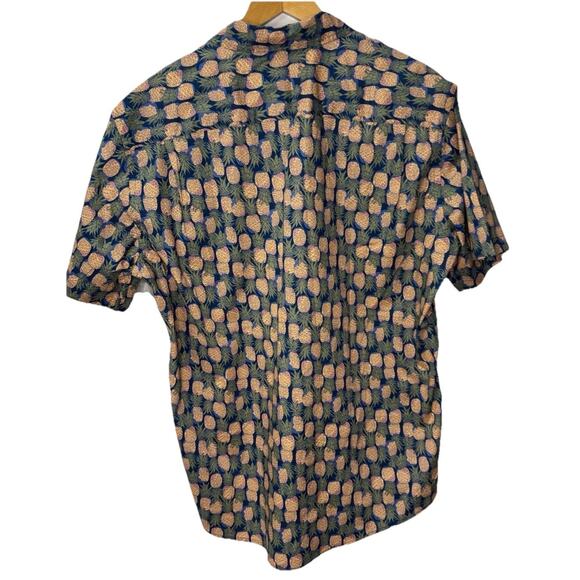 Amazon Essentials Pineapple Print Short-Sleeve Button-Down MEN’s Size XL NEW - Picture 4 of 9